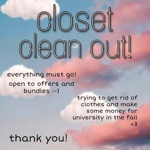 closet clean out!!